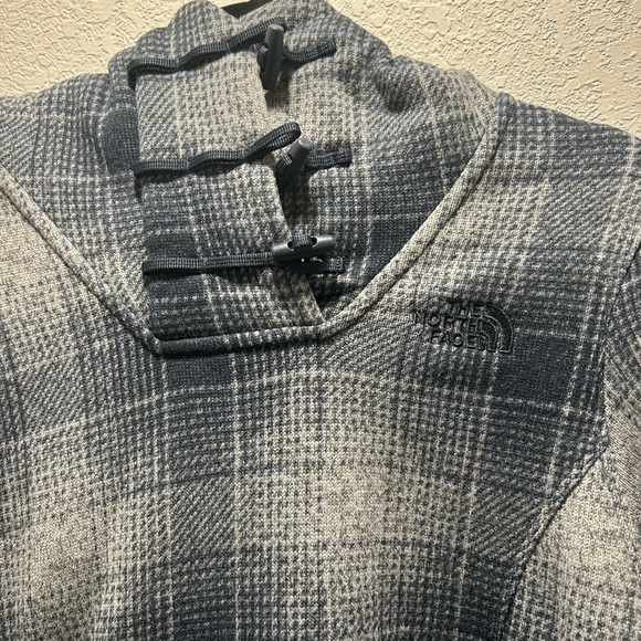 The North Face Crescent Hoodie blue ombre plaid - Picture 9 of 10